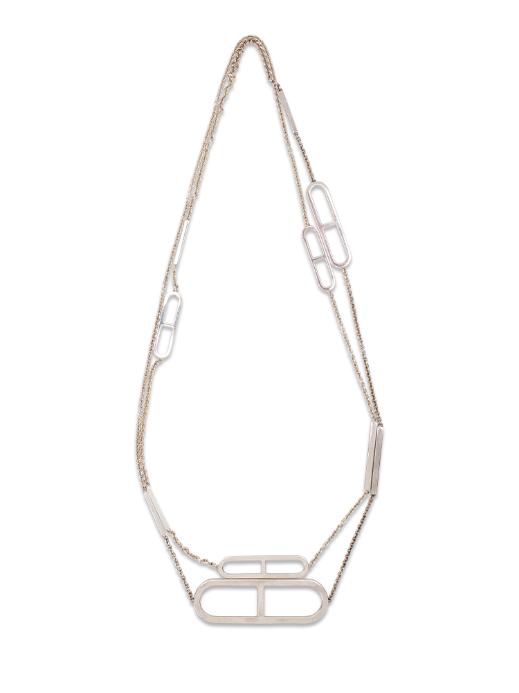 Sterling Silver Ever Chaine d'Ancre Long Necklace