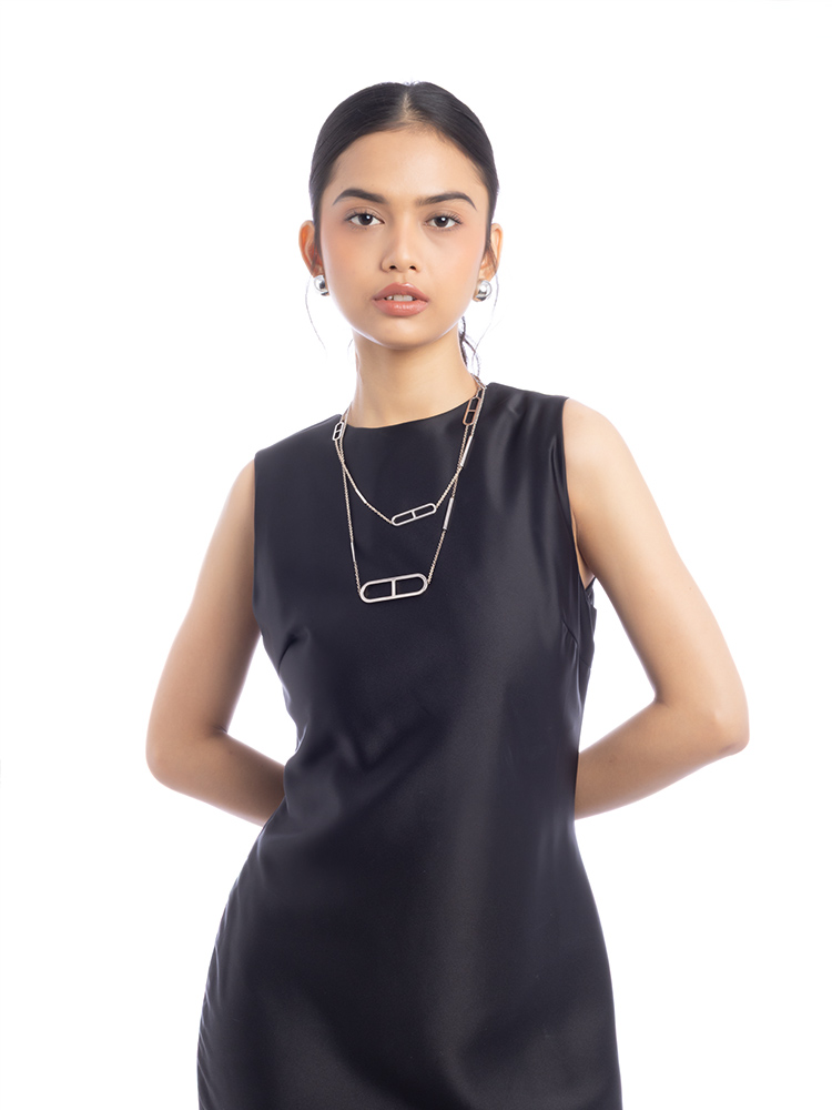 Sterling Silver Ever Chaine d'Ancre Long Necklace