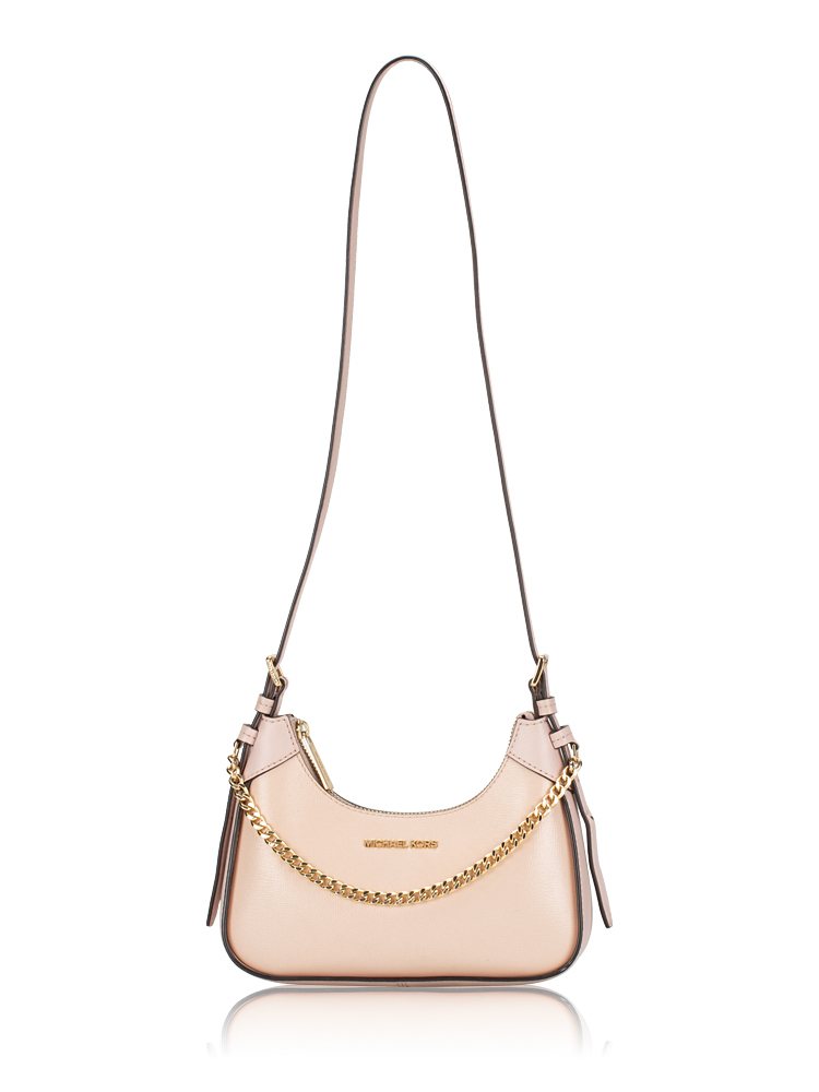 Wilma Leather Small Crossbody Powder Blush