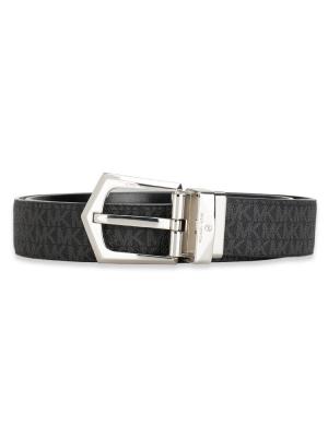 556243C Twist Reversible Buckle Belt Black Sz M