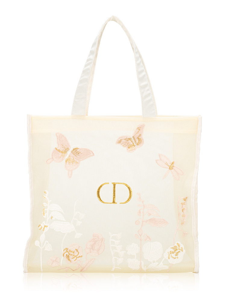 Beauty Embroidered Buterfly 
Dragonfly Mesh Tote