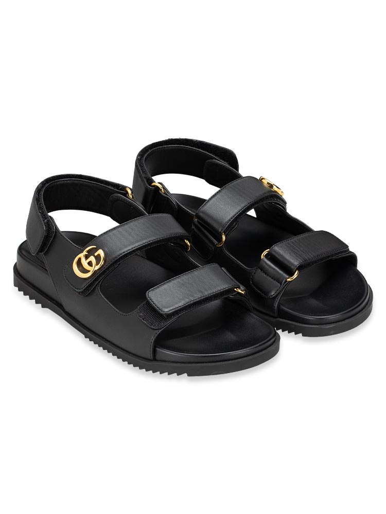 GG Nappa Moritz Charlotte Sandals Nero Sz 38.5