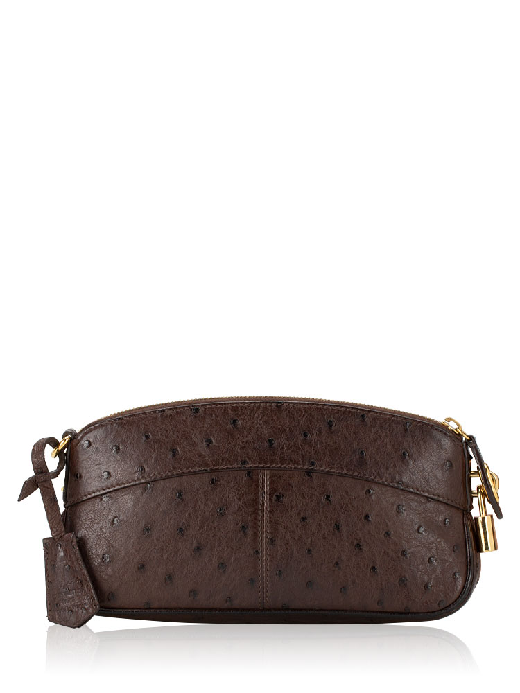 Ostrich Lockit Pochette Ebene