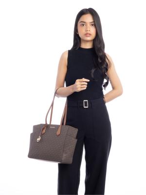 Signature Marilyn Medium Tote Brown