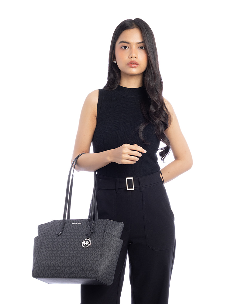 Signature Marilyn Medium Tote Black
