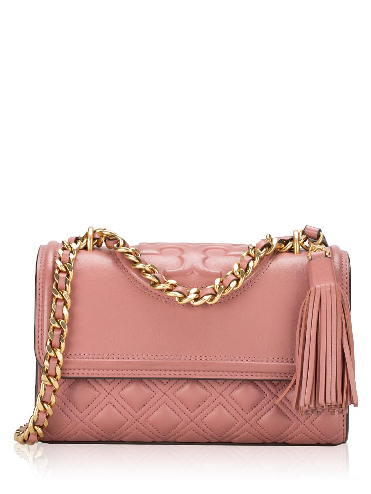 New Fleming Small Shoulder Bag Pink Magnolia