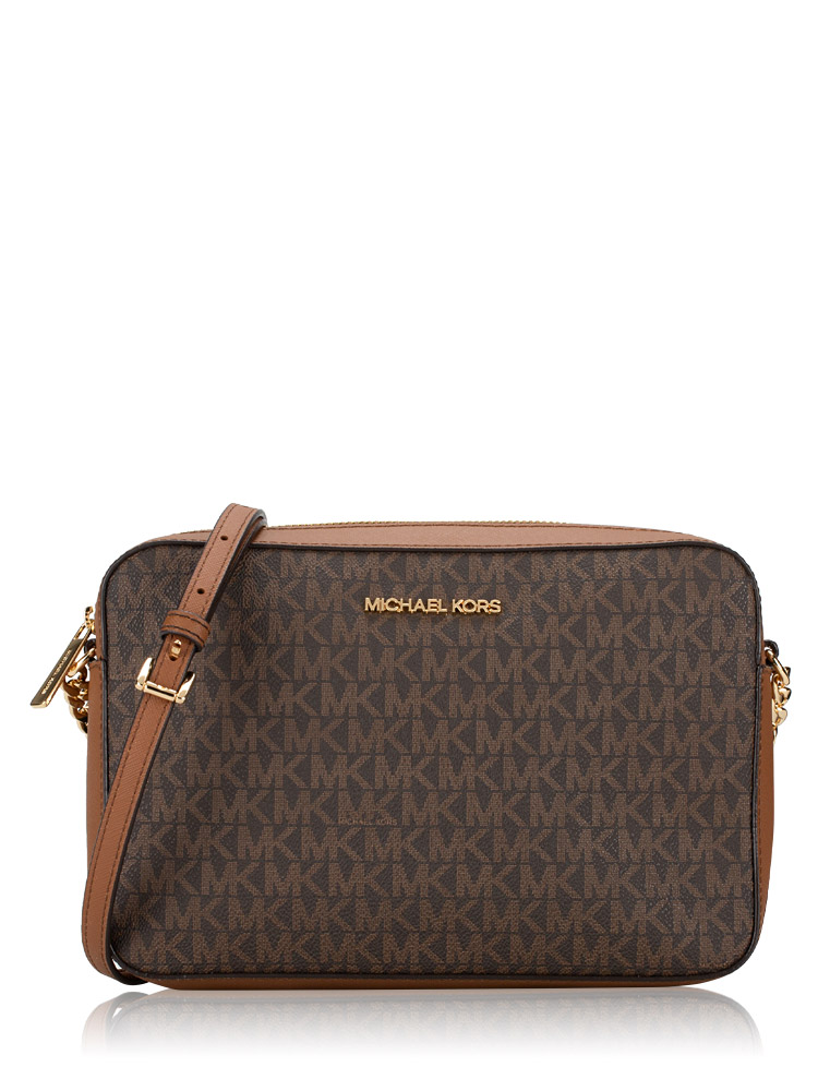 Jet Set Signature Large Crossbody Brown Luggage