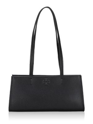 Thea East West Satchel Black