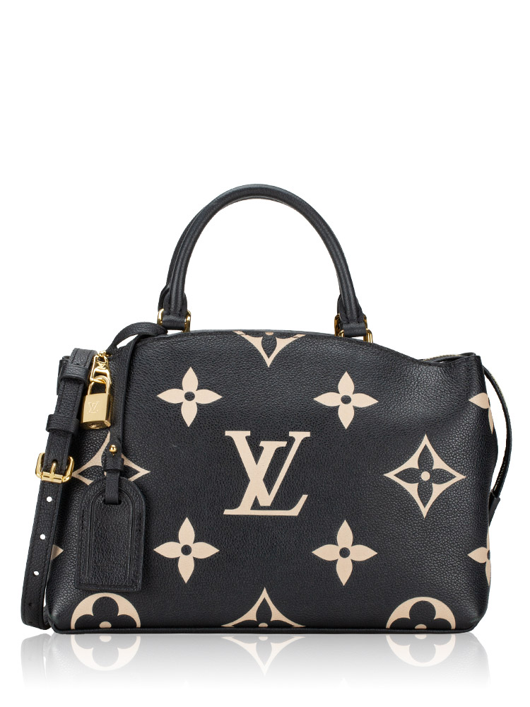 Monogram Empreinte Bicolor Petit Palais PM Noir Crème