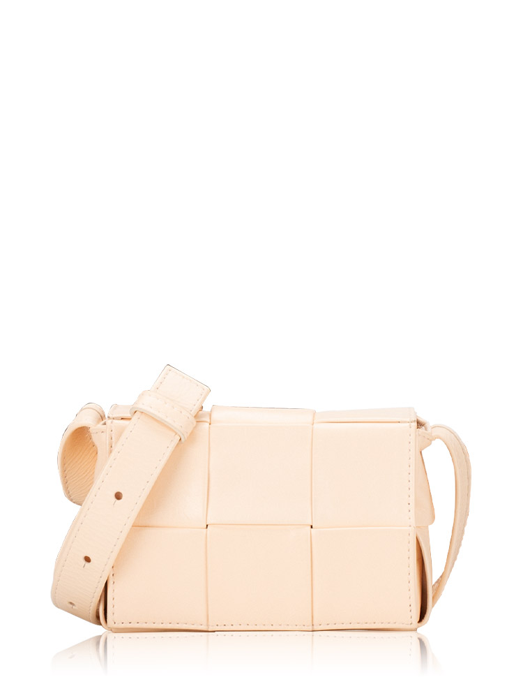 Maxi Intreccio Extra Mini Cassette Crossbody Lotus