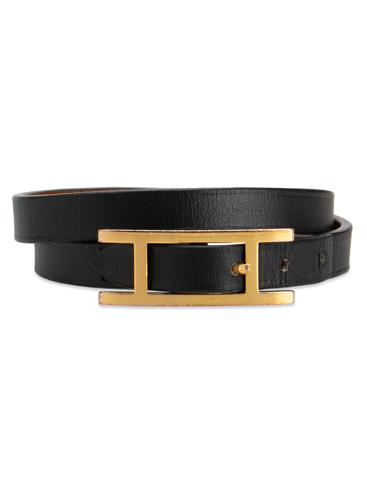 Swift Behapi Double Tour T2 Reversible Bracelet Black Gold