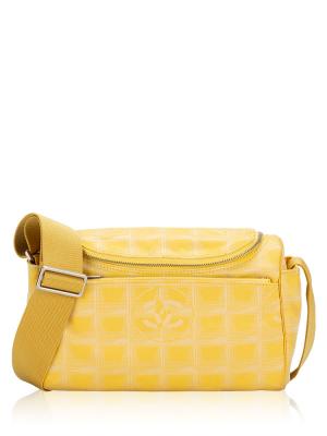 Nylon Travel Ligne Shoulder Bag Yellow