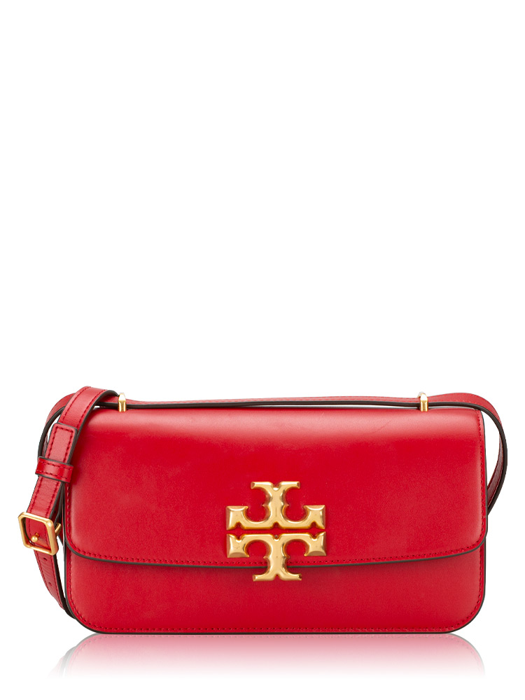 Eleanor East West Small Convertible Shoulder Bag Tory Red