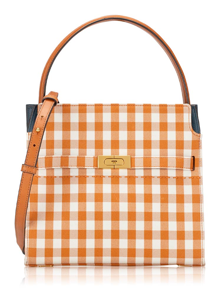 Lee Radziwill Gingham Double Bag Ochre