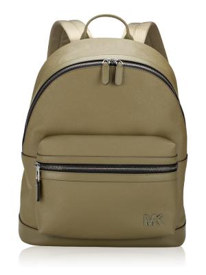 Edison Leather Backpack Safari Green