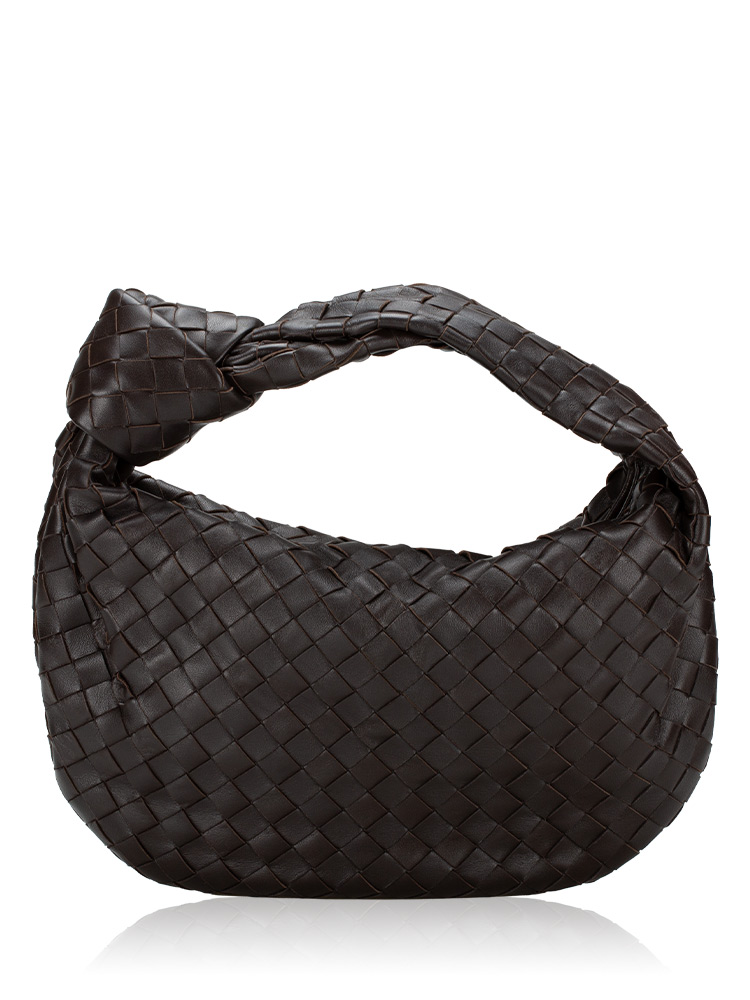 Nappa Intrecciato Small Jodie Hobo Fondant