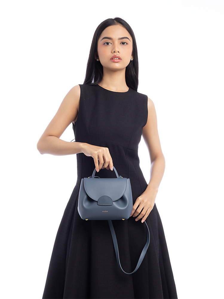 Textured Calfskin Numero Un Nano Bleu Minuit