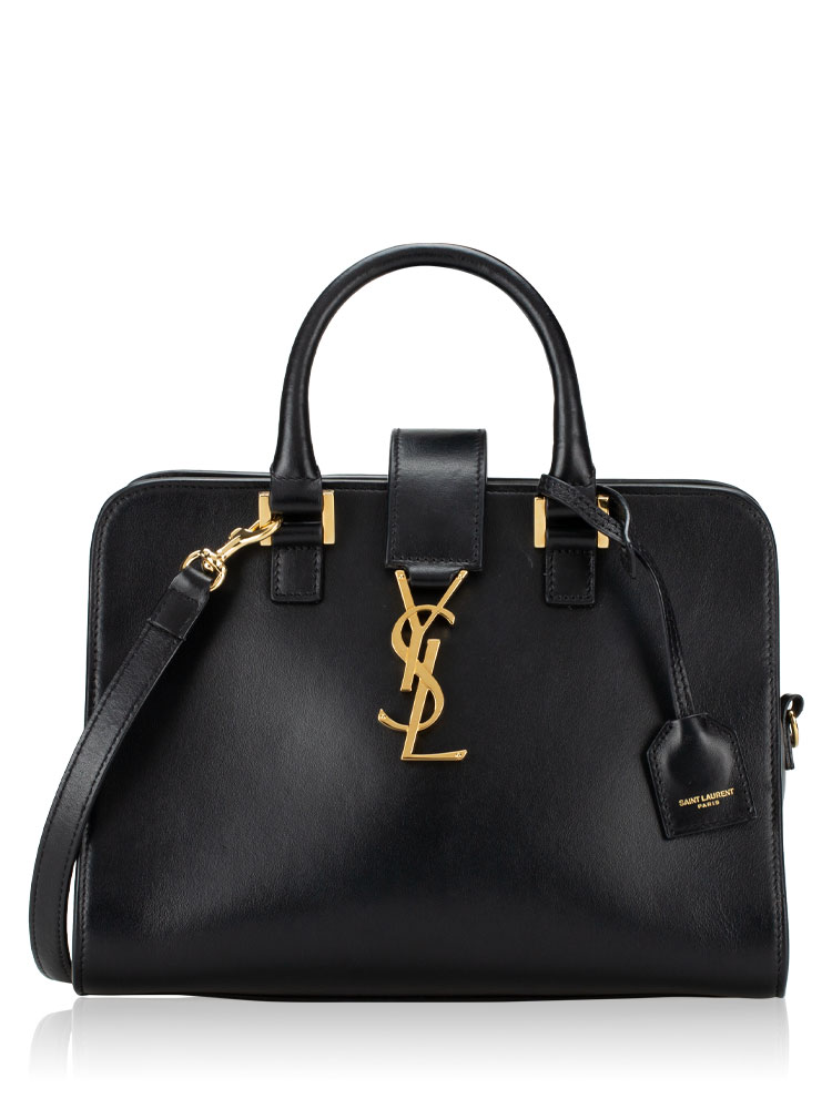 Calfskin Monogram Baby Cabas Black