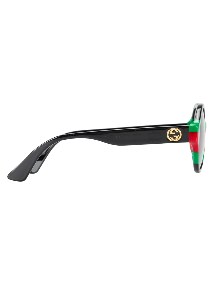 GG0280SA Round Web Sunglasses Black