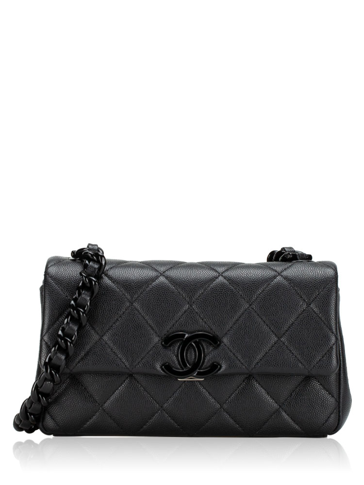 Caviar My Everything Small Flap Bag Black