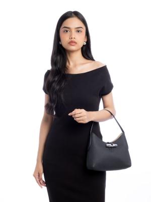 Le Roseau Small Shoulder Bag Black