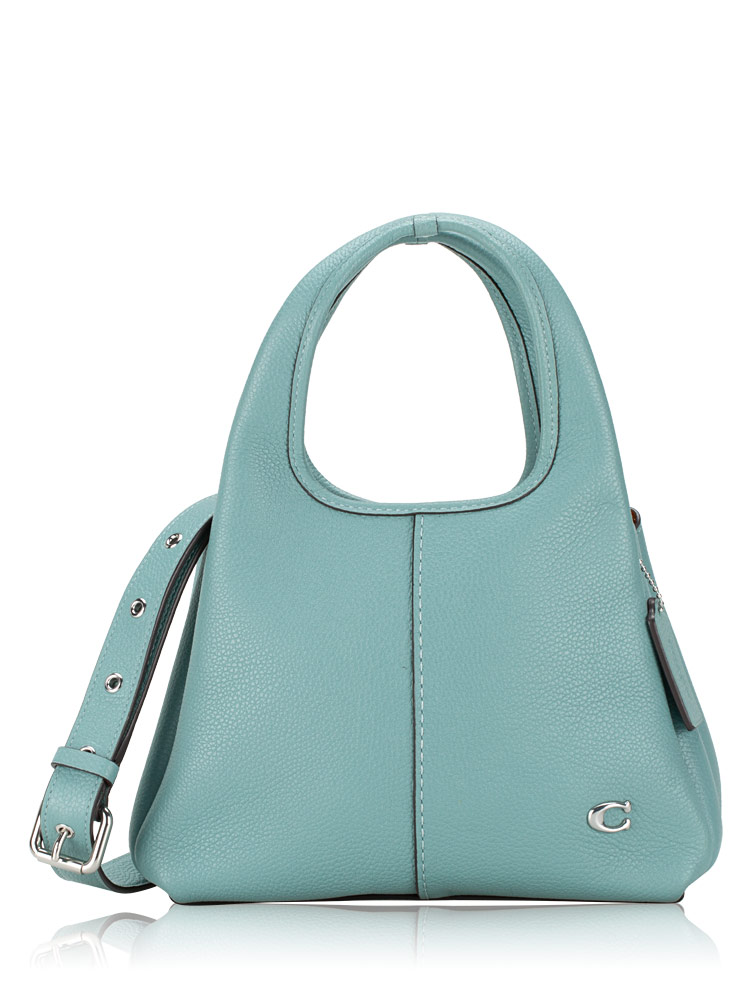 CM545 Lana 23 Leather Shoulder Bag Aquamarine