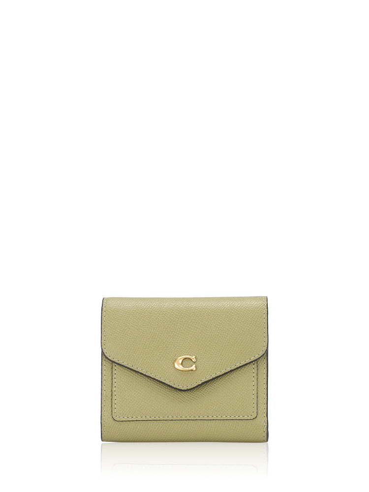 C2328 Wynn Leather Small Wallet Olive Green