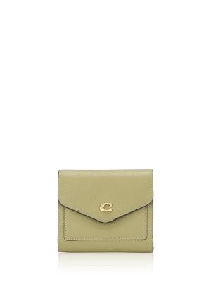 C2328 Wynn Leather Small Wallet Olive Green