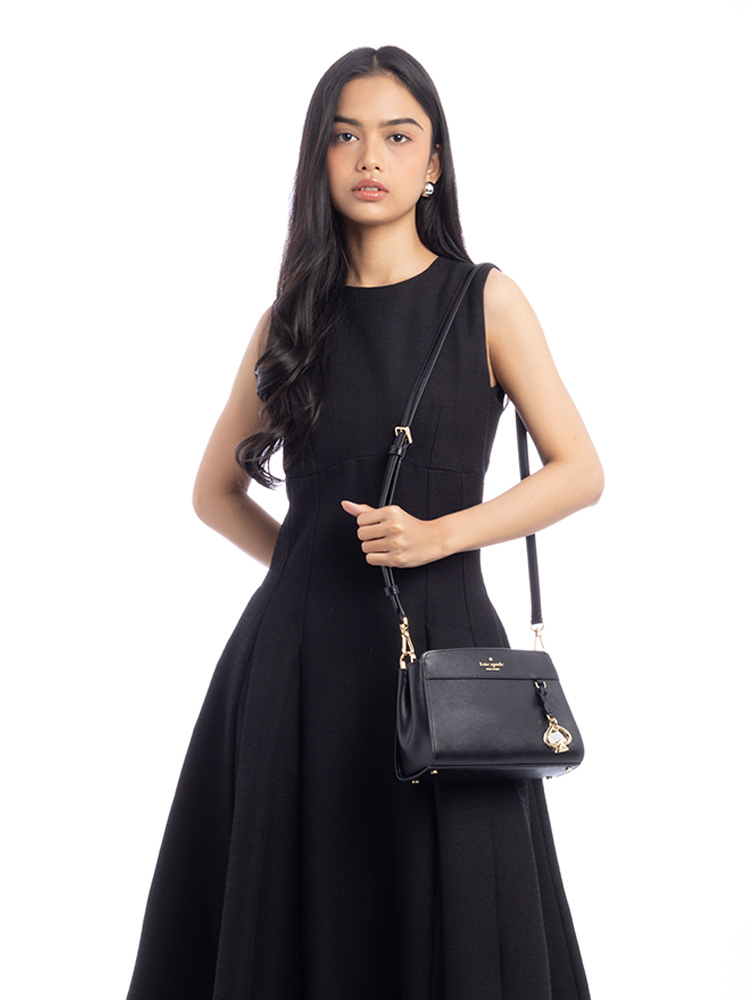 Madison Small Top Handle Satchel Black