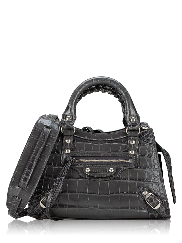 Croco Effect Neo Classic Mini City Dark Grey