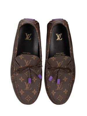 Monogram Driver Moccasin Purple Sz 5.5