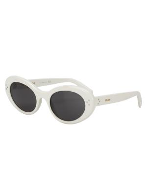 CL40193I Oval Sunglasses White