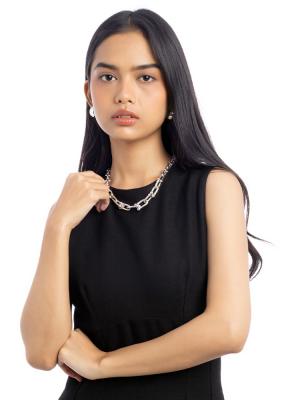 Sterling Silver HardWear Graduated Link Necklace