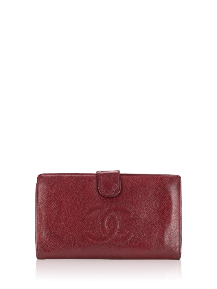 Caviar CC Timeless Wallet Burgundy