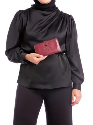 Caviar CC Timeless Wallet Burgundy