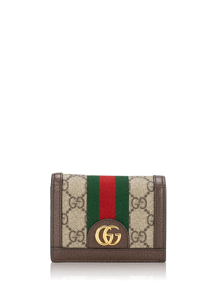 GG Supreme Web Ophidia Mini Wallet Beige Ebony New Acero