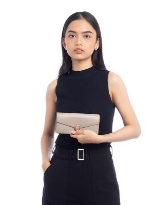 Vitello Cruise F is Fendi Envelope Wallet Tortora