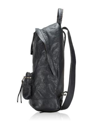 Lambskin Classic Silver Backpack Gris Fossile