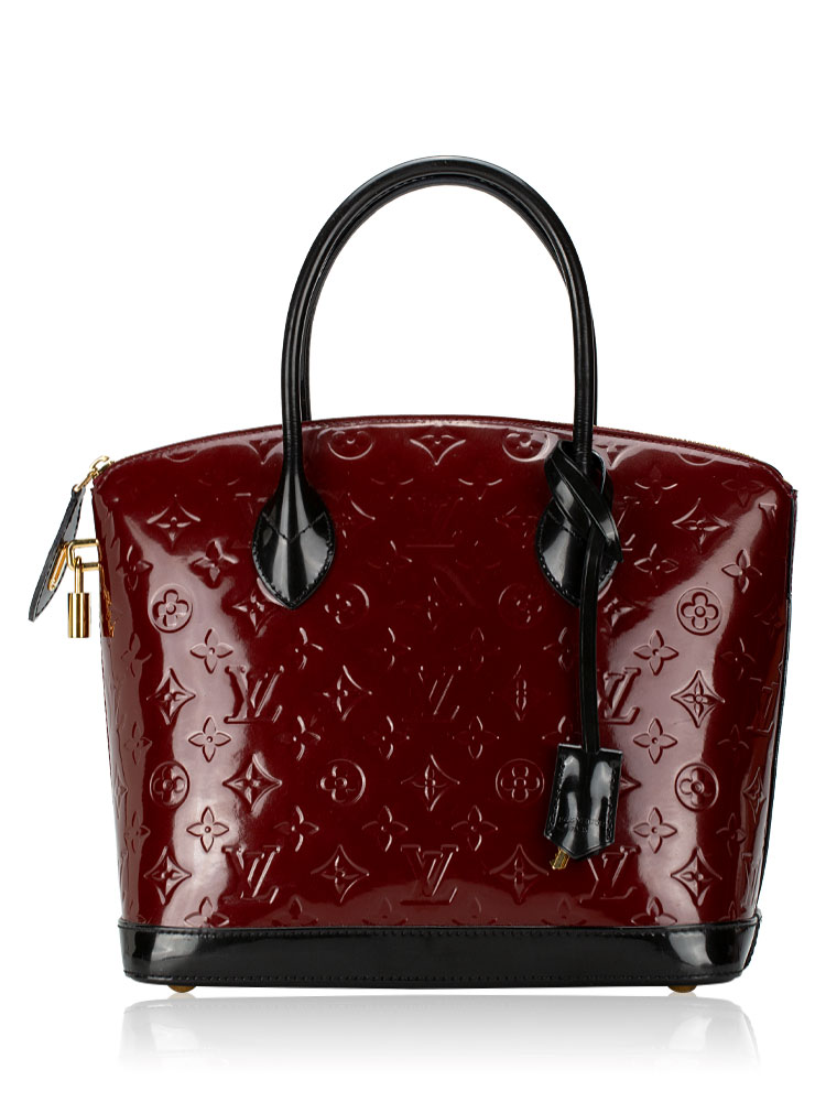 Monogram Vernis Lockit PM Griotte