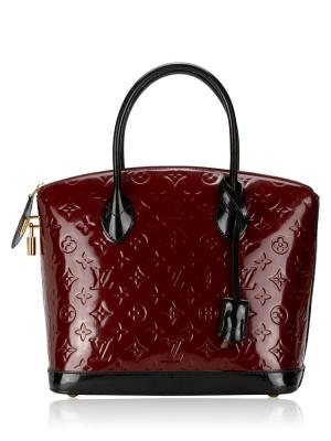 Monogram Vernis Lockit PM Griotte