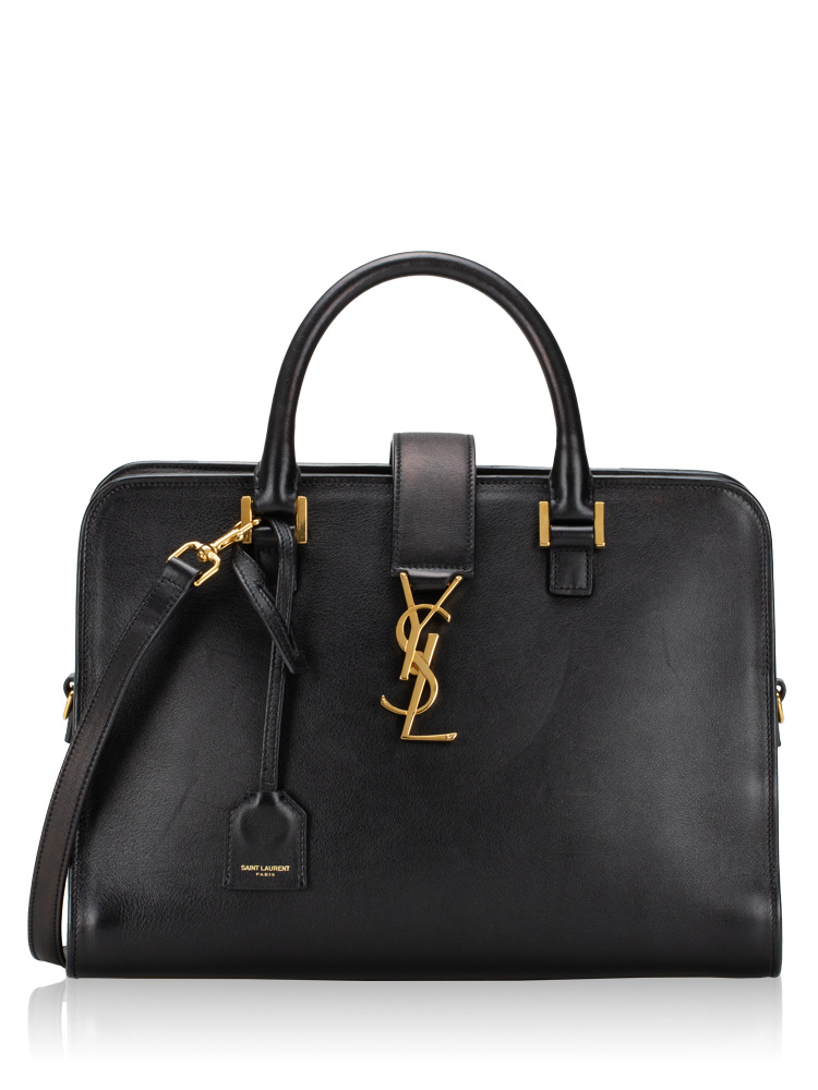 Calfskin Monogram Petit Cabas Black