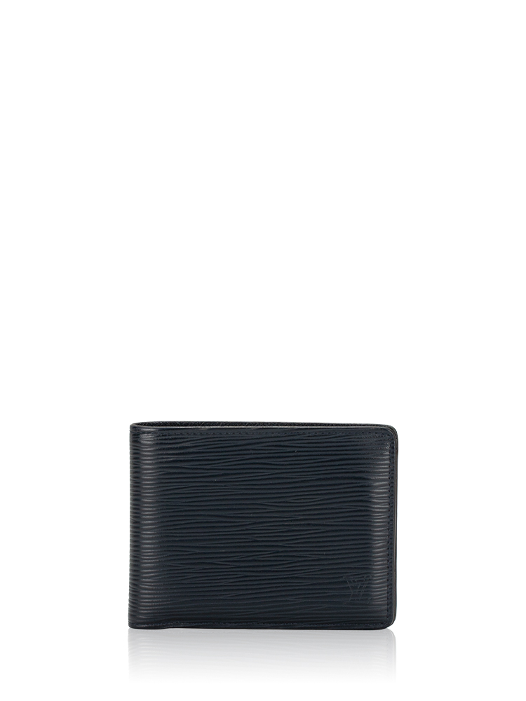 Men Epi Multiple Wallet Bleu Marine