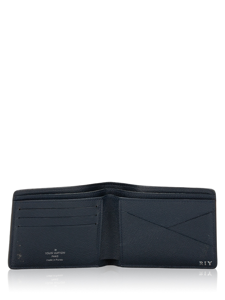 Men Epi Multiple Wallet Bleu Marine