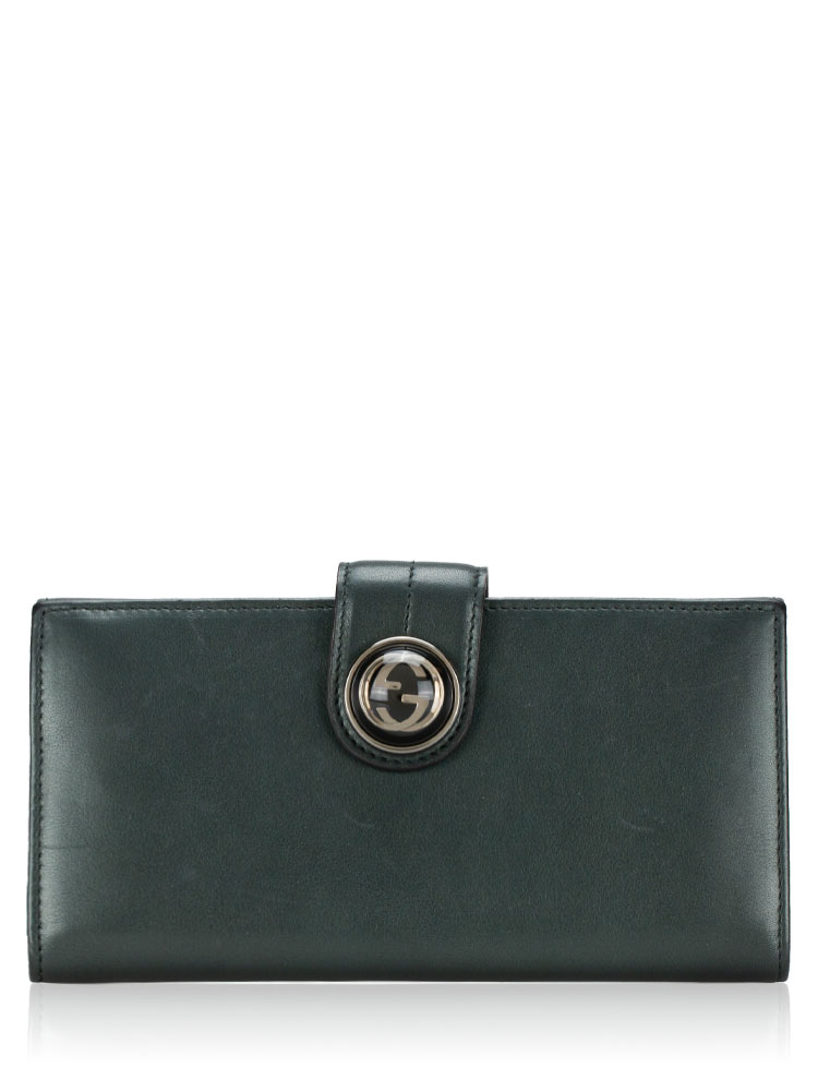Calfskin Continental Wallet Dark Grey