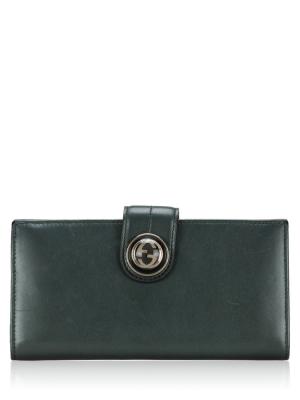 Calfskin Continental Wallet Dark Grey