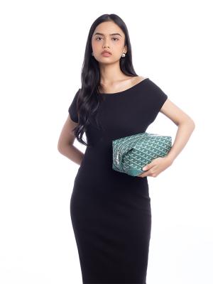 Goyardine Bowling 25 Trousse de Toilette Green