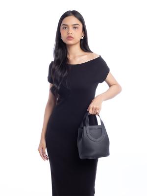 Taurillon Clemence Swift In-The-Loop 18 Bag Noir