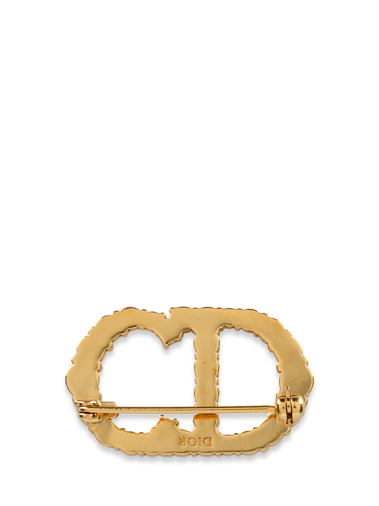 Crystal Clair D Lune Brooch Gold