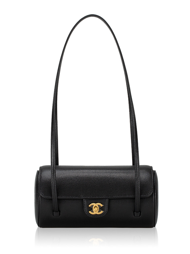 Caviar 26 Preppy Small Bowling Bag Black