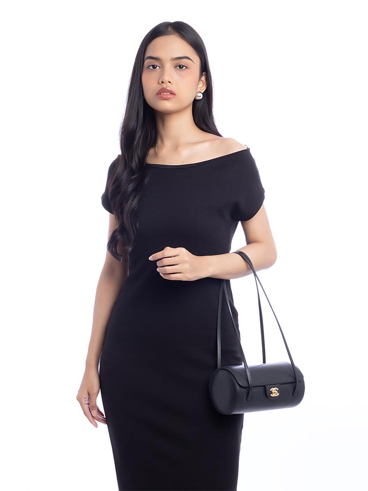 Caviar 26 Preppy Small Bowling Bag Black